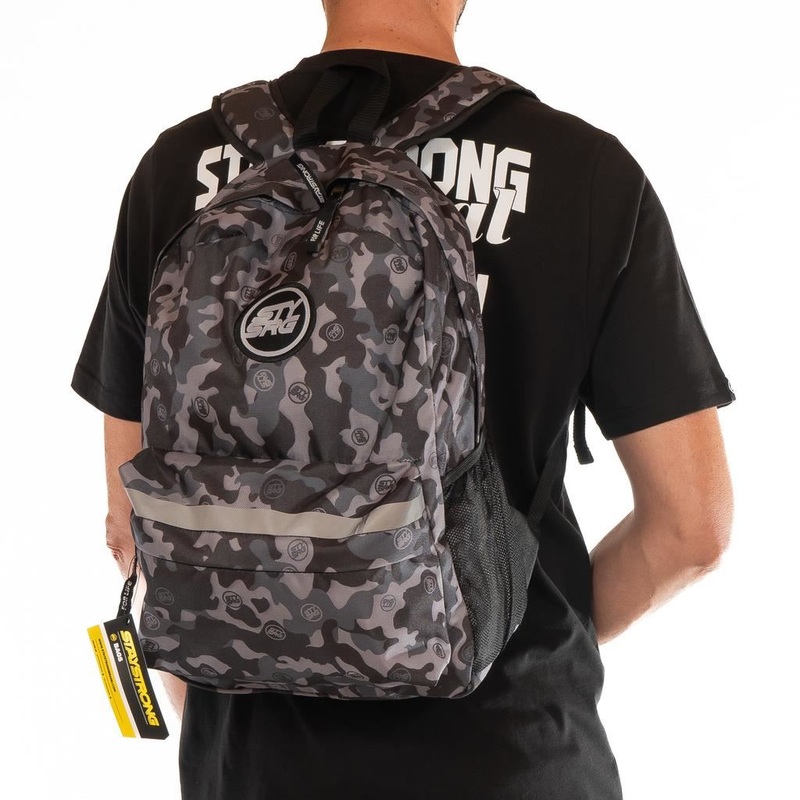 Stay Strong V3 Icon Backpack – Black/Grey Camo
