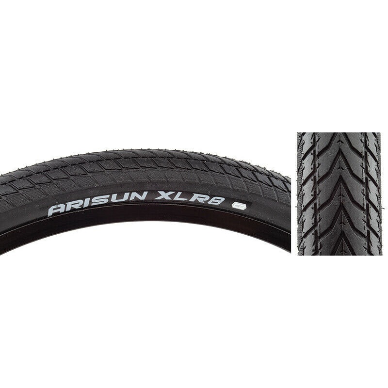 20×1-1/8 Arisun XLR8 BMX Race tire – 85psi – Black
