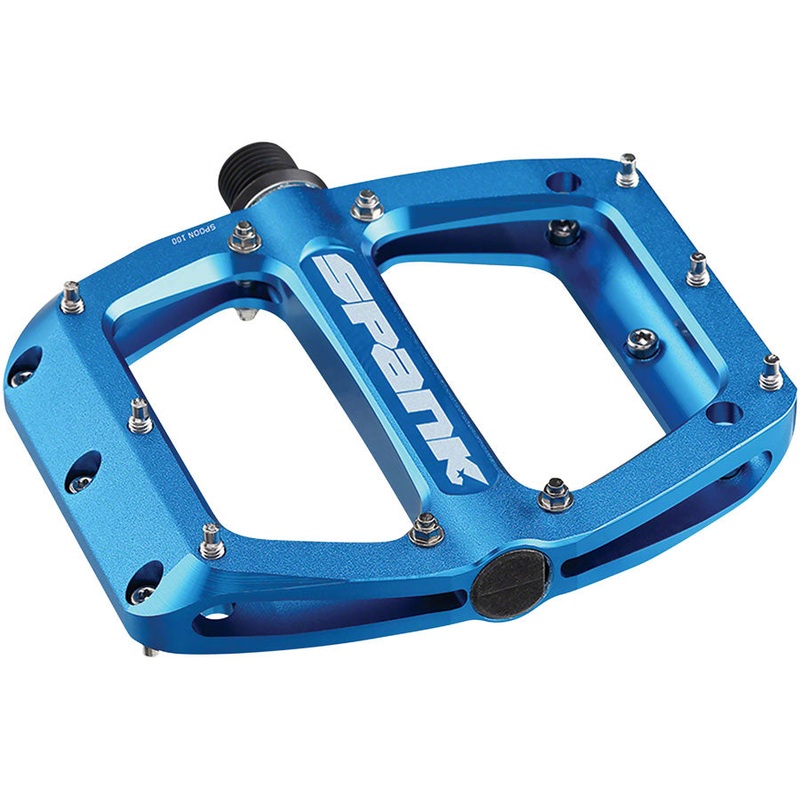 Spank Spoon 100 Pedals – Platform Aluminum 9/16″ 100mm Wide Blue