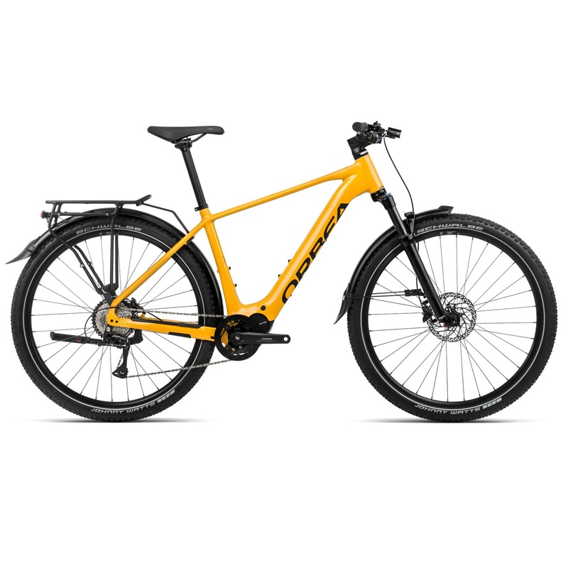 2024 Orbea KEMEN SUV 40 28mph Trekking Urban E-Bikes – Small, Mango (Gloss) – Black (Matte)