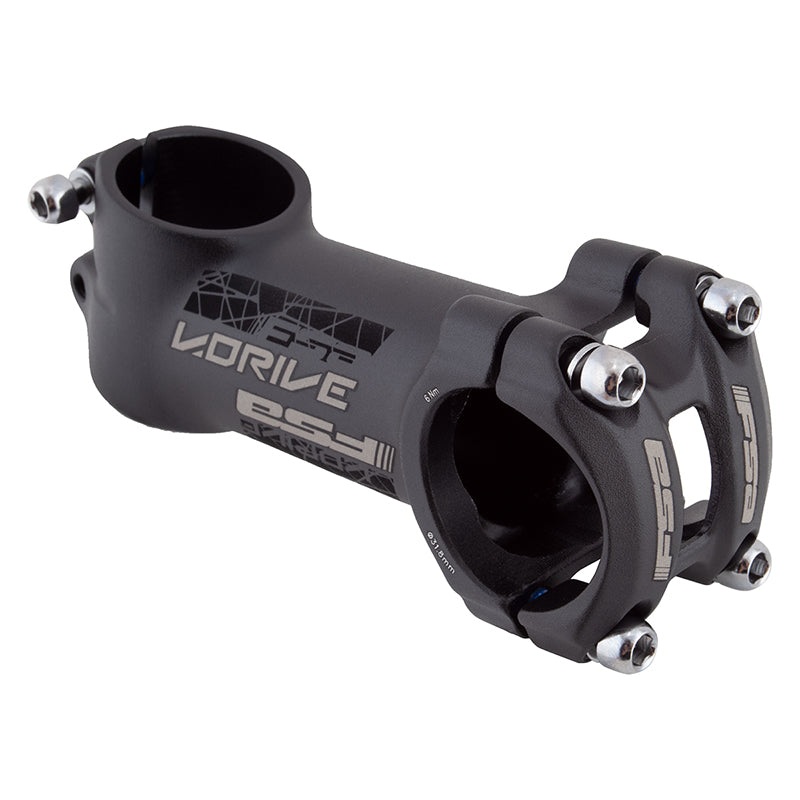 Full Speed Ahead V-Drive Stem – 90mm 31.8 clamp +/-17 1 1/8″ Aluminum Black