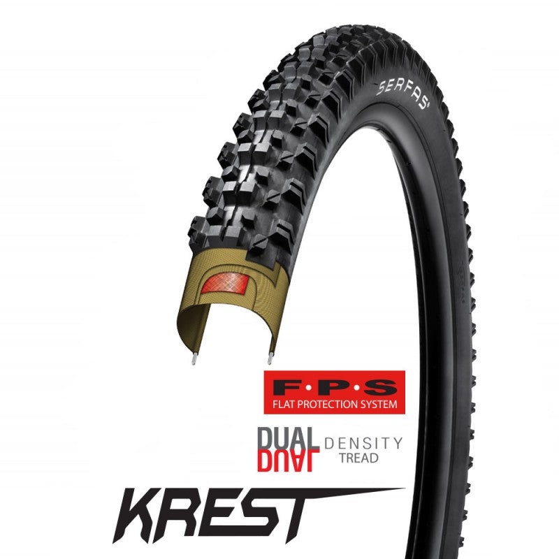 Serfas Krest Flat Protection System Dual Density Thread -Live4Bikes