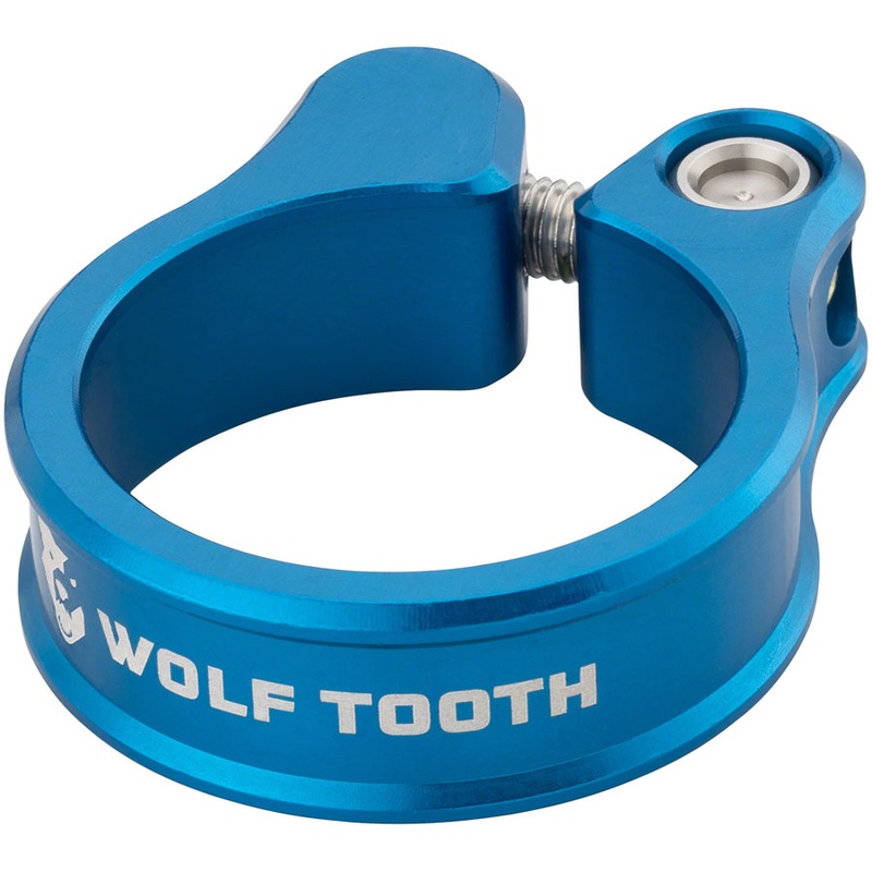 Wolf Tooth Seatpost Clamp – 31.8mm Bolt-On Blue