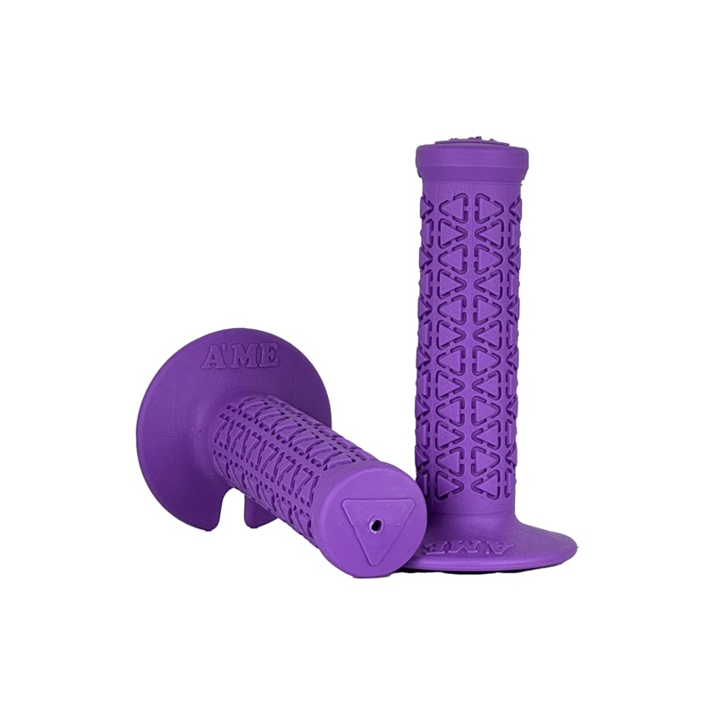 AME Mini BMX Grips – Flanged – Purple – USA Made