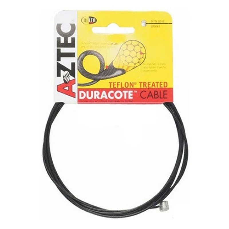 Aztec DuraCote Mountain Bike Brake Cables  Pre-Stretched Teflon Coated 19-Strand Inner Cable for Durable, Smooth Braking Performance