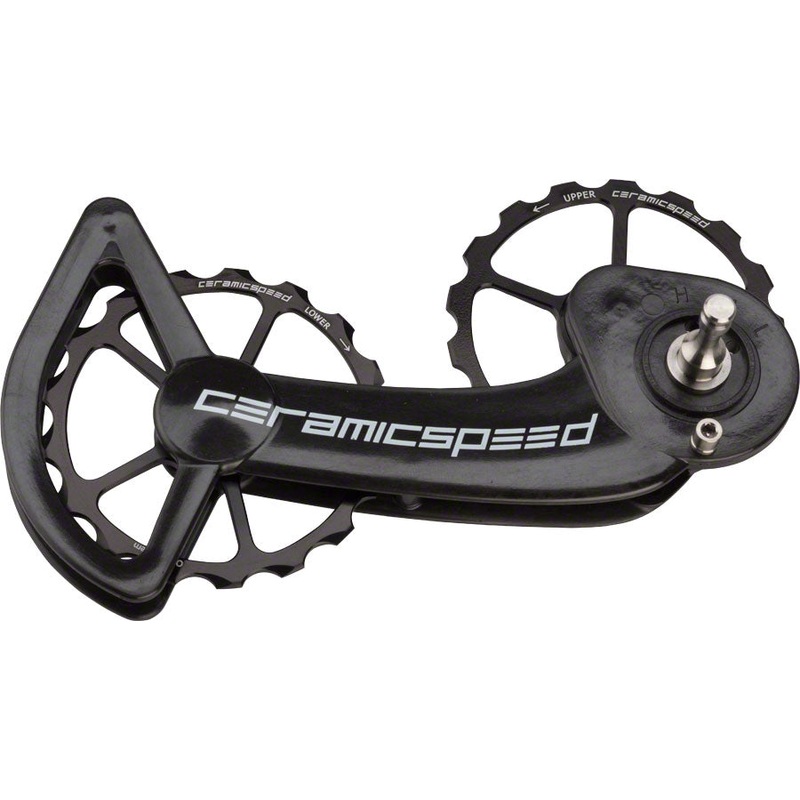 CeramicSpeed OSPW Pulley Wheel System SRAM eTap – Alloy Pulley Carbon Cage BLK