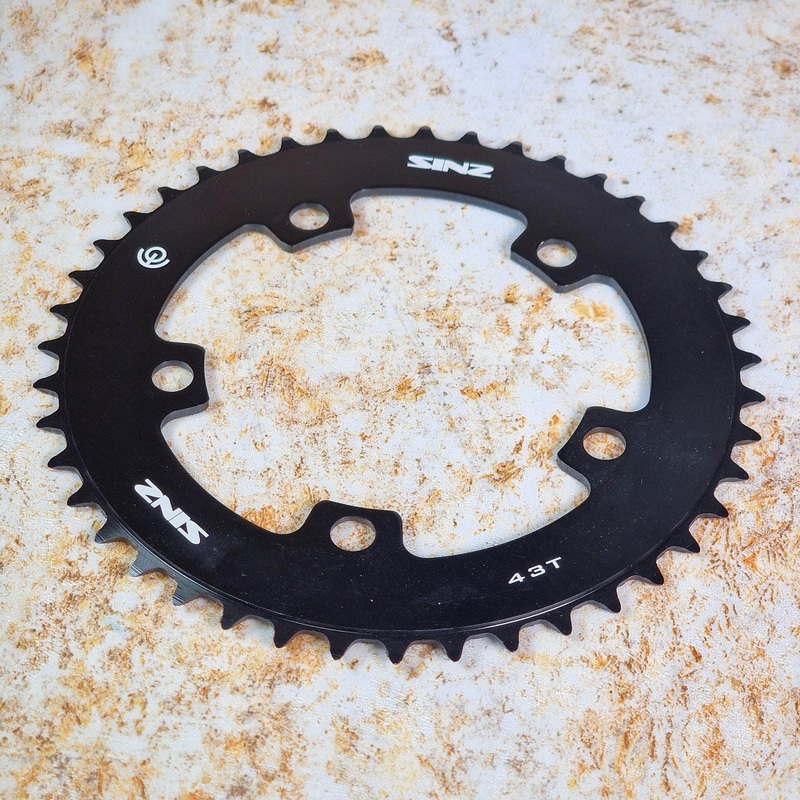 Sinz Alloy 5 Bolt 110 BCD Chainring Black
