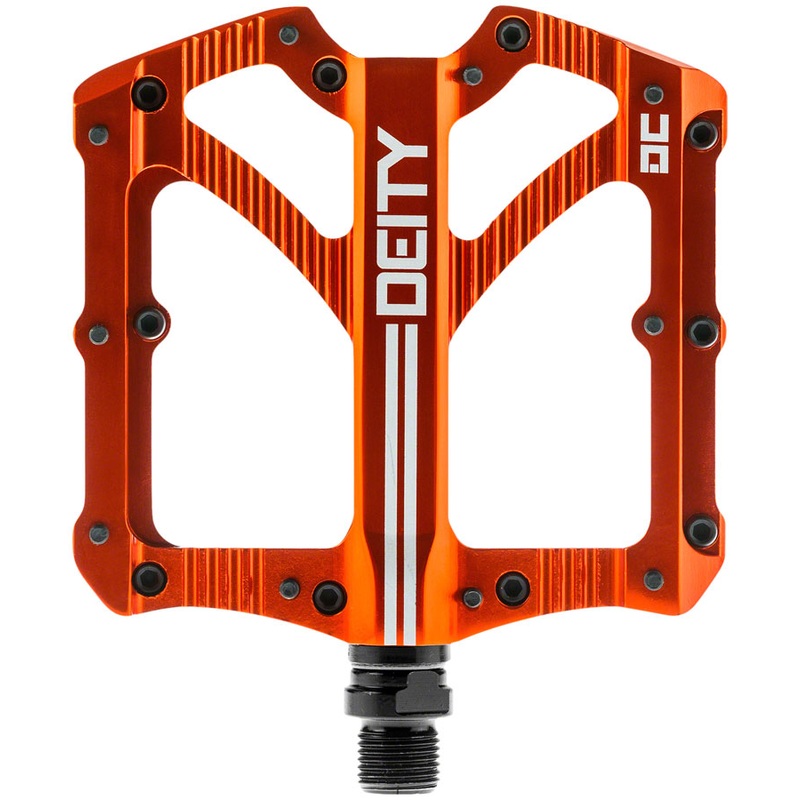 DEITY Bladerunner Pedals – Platform Aluminum 9/16″ Orange