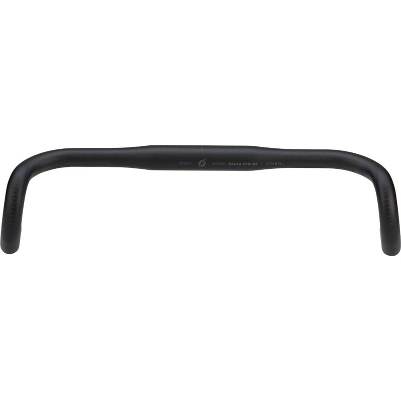 Salsa Cowbell Drop Handlebar – Aluminum, 31.8mm, 44cm, Black