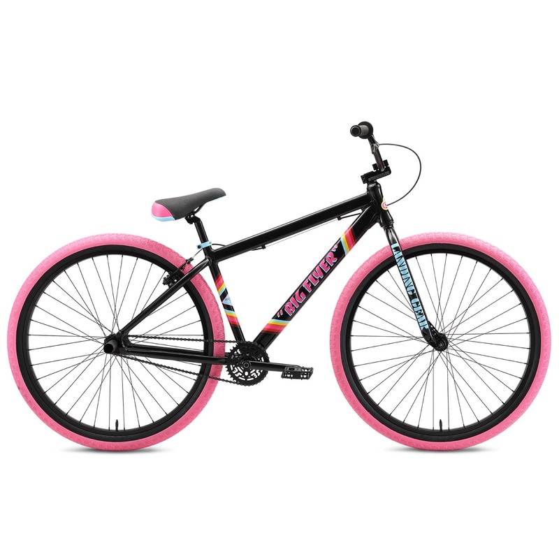 SE Bikes Big Flyer 29″ BMX Freestyle Bike-Black Sparkle