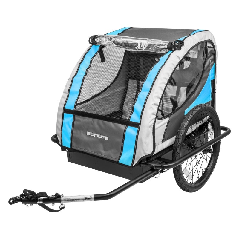 Sunlite Hard Shell Deluxe Trailer Tot  Steel Alloy 100lbs Black/Blue/Grey Black 28.7` x 23.6` x 24.4`