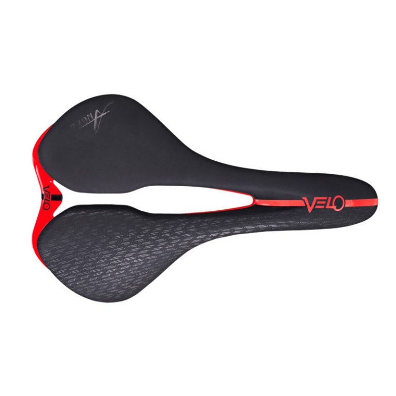 Velo Angel Rise+ Saddle – 158mm – Black-Red