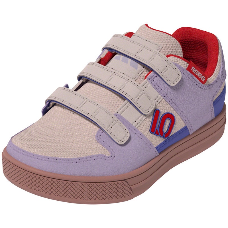 Five Ten Freerider Kids VCS Flat Shoes – Putty Mauve/Pure Ruby/Semi Cobalt Blue 12K