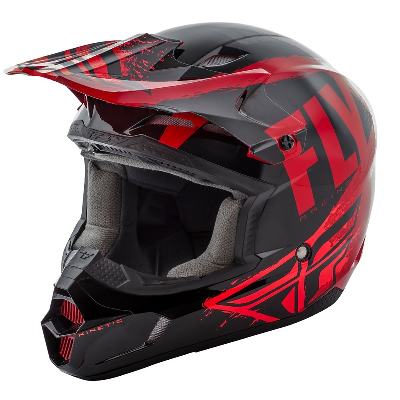 Fly Racing 2018 Kinetic Burnish Helmet – Black/Red/Orange