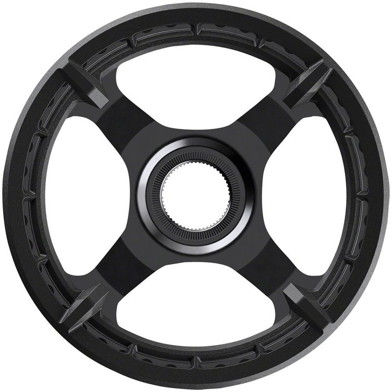 Shimano STEPS CR-ET600 Chainring – 38T Without Chainguard, 50mm Chainline, Black