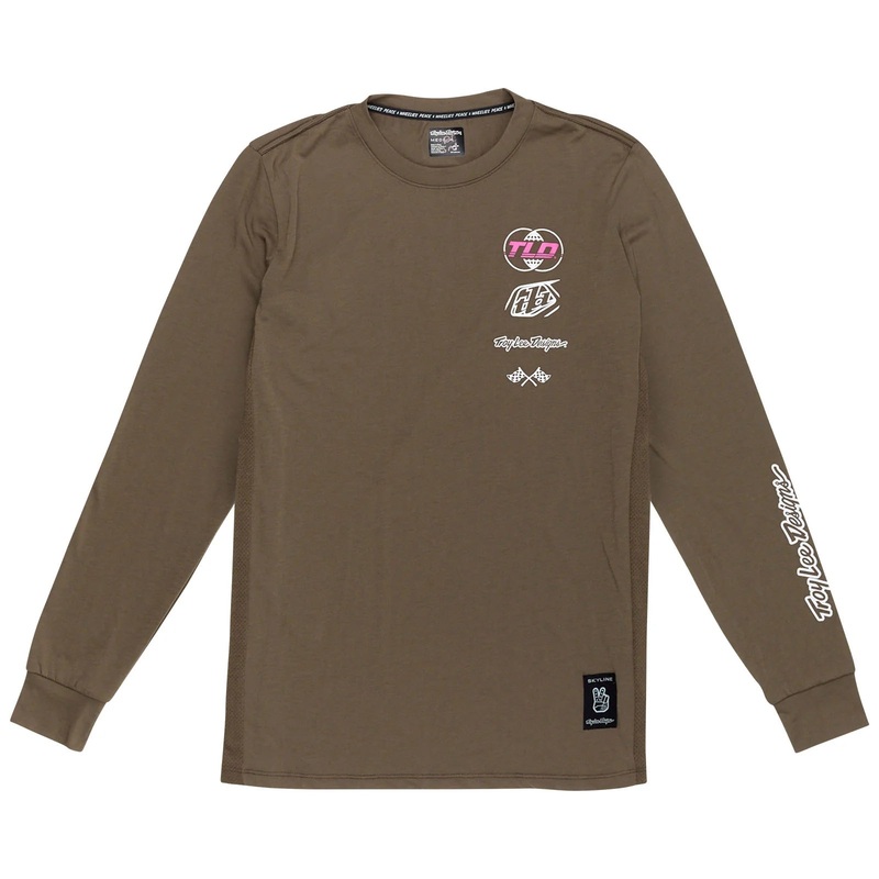 Troy Lee Designs Skyline Long Sleeve Ride Tee – Worldwide – Caper
