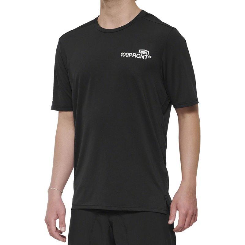 100% Airmatic Short Sleeve Jersey – Black Mens Small