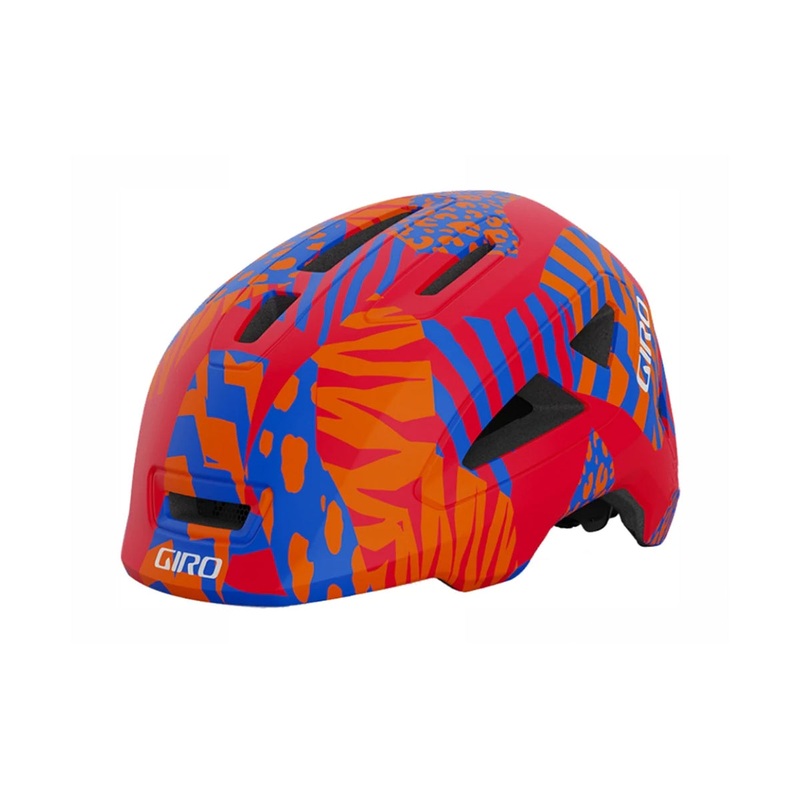 Giro Scamp II Child Helmet – Matt Red Animal