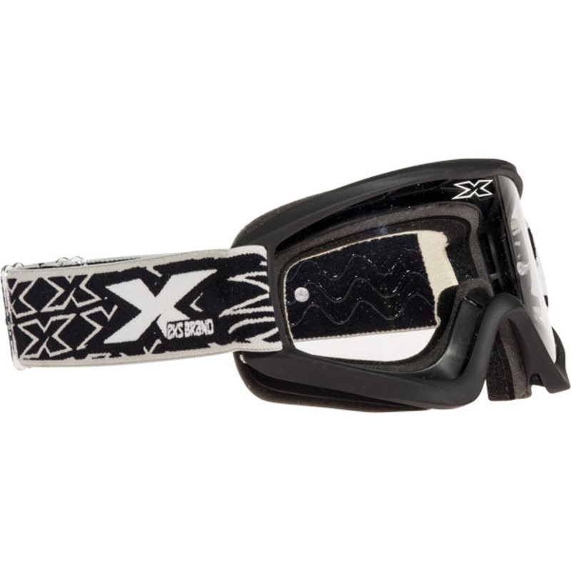 X-Brand Flat Out Goggles-Matte Black/Clear