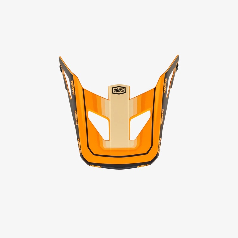 100% Status Replacement Visor – Topenga Orange-Black – 2022