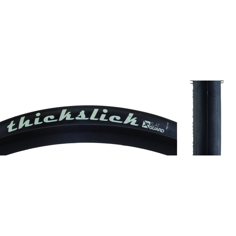 WTB ThickSlick Tire – 700 x 25 Clincher Wire Black Flat Guard