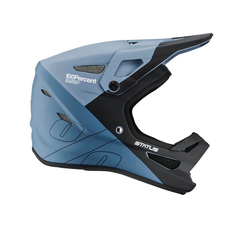 100% Status Helmet – Steel Blue – 2022