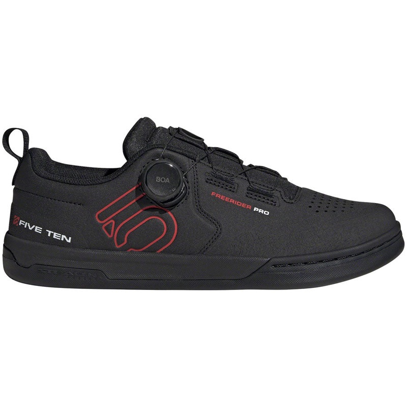 Five Ten Freerider Pro BOA Flat Shoes – Mens Core Black/Red/FTWR White 8