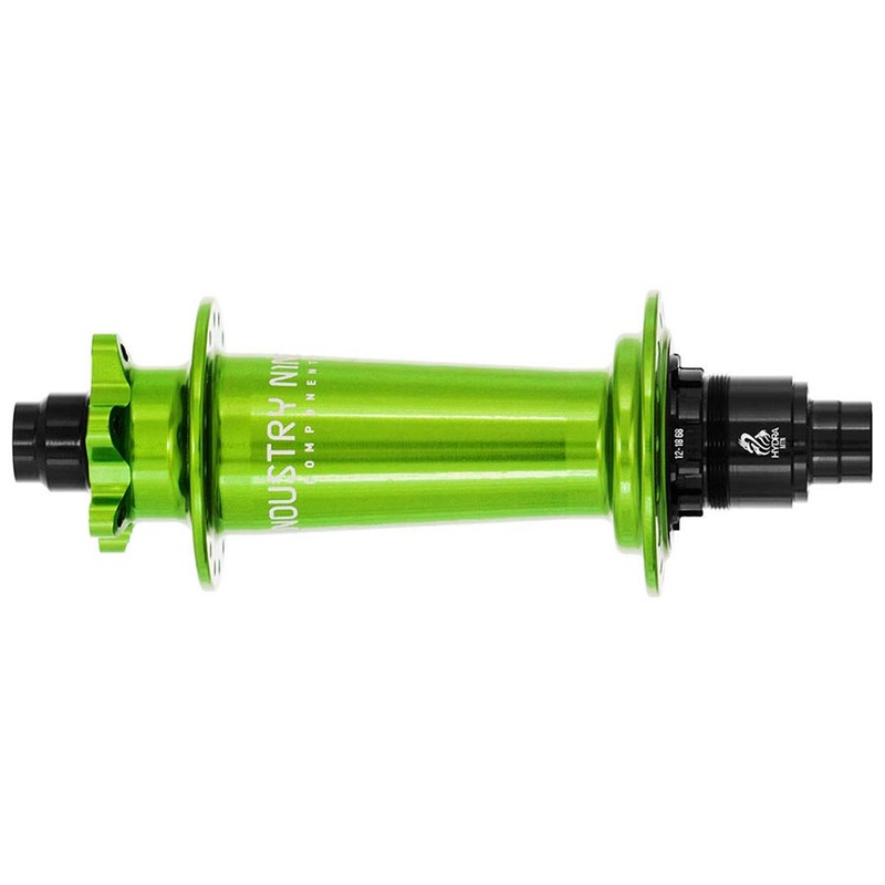 Hydra Classic Boost 6B Disc Hub Rear 28H 12mm TA 148mm Shimano Micro Spline Lime Green
