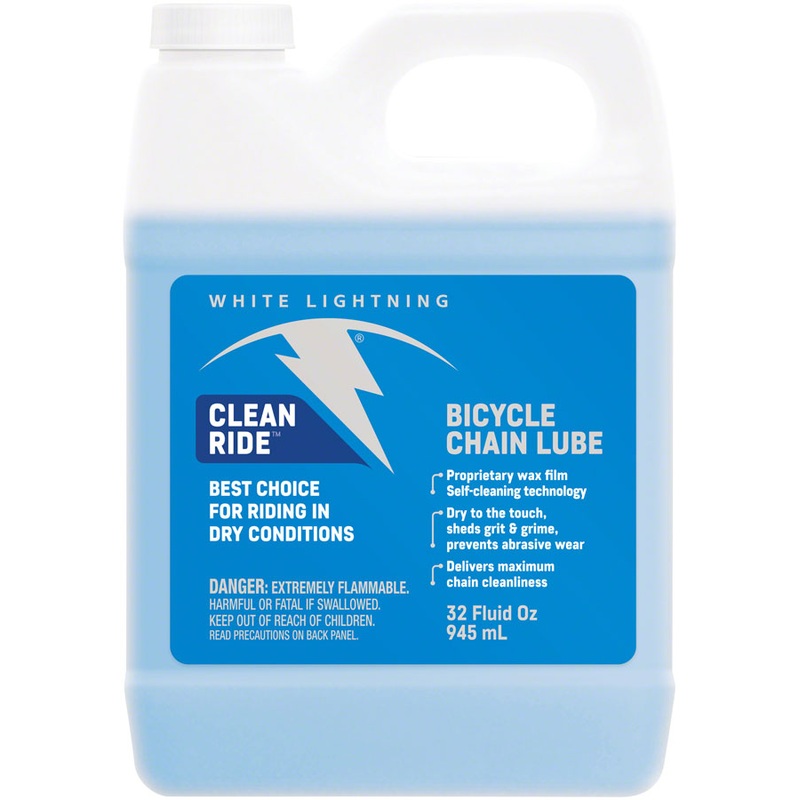 White Lightning Clean Ride Bike Chain Wax Lube – 32oz, Bulk