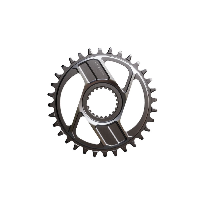 Shimano XTR SM-CRM96 1x Direct Mount Chainring – 34t Shimano Direct Mount For 12-Speed HG+ Chain Fits M9200 M9220 Crank Dark Gray