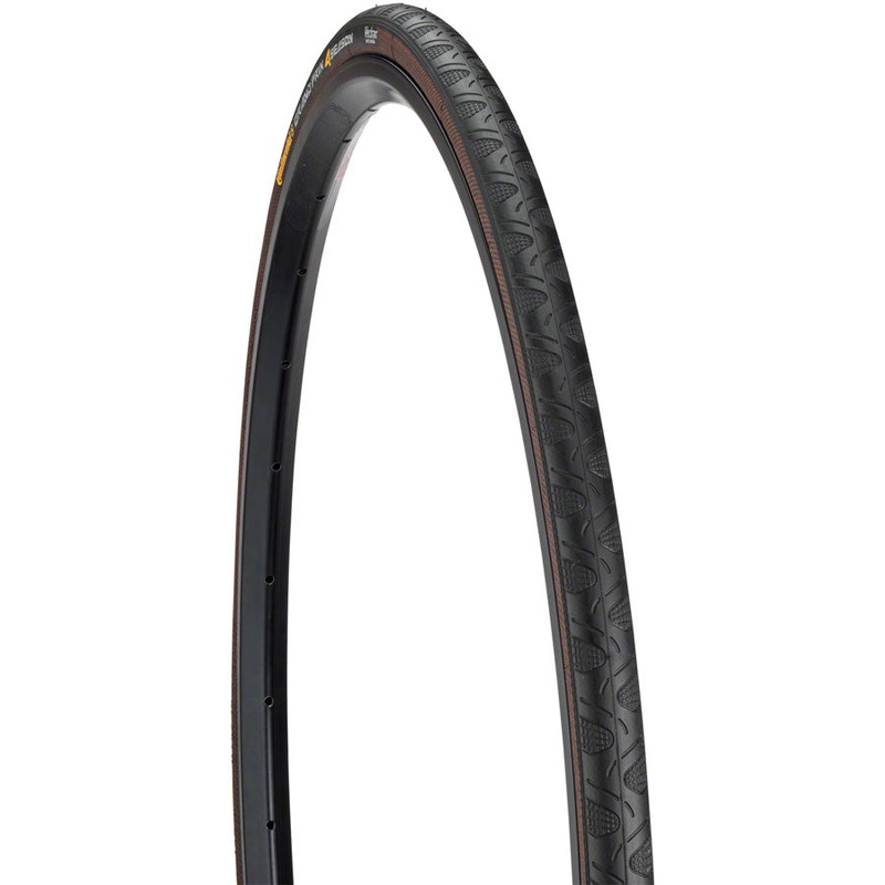 Continental Grand Prix 4-Season Tire – 700 x 25, Clincher, Folding, Black, 330tpi