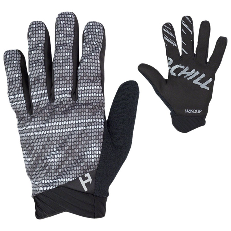 HandUp ColdER Weather Gloves – Knitted Gray Full Finger Large