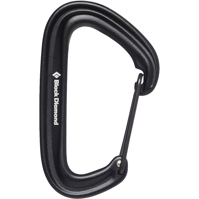 Black Diamond LiteWire Carabiners  Ultra-Durable, Hot-Forged Wiregate Climbing Gear with Optimized Design & Stylish Finish