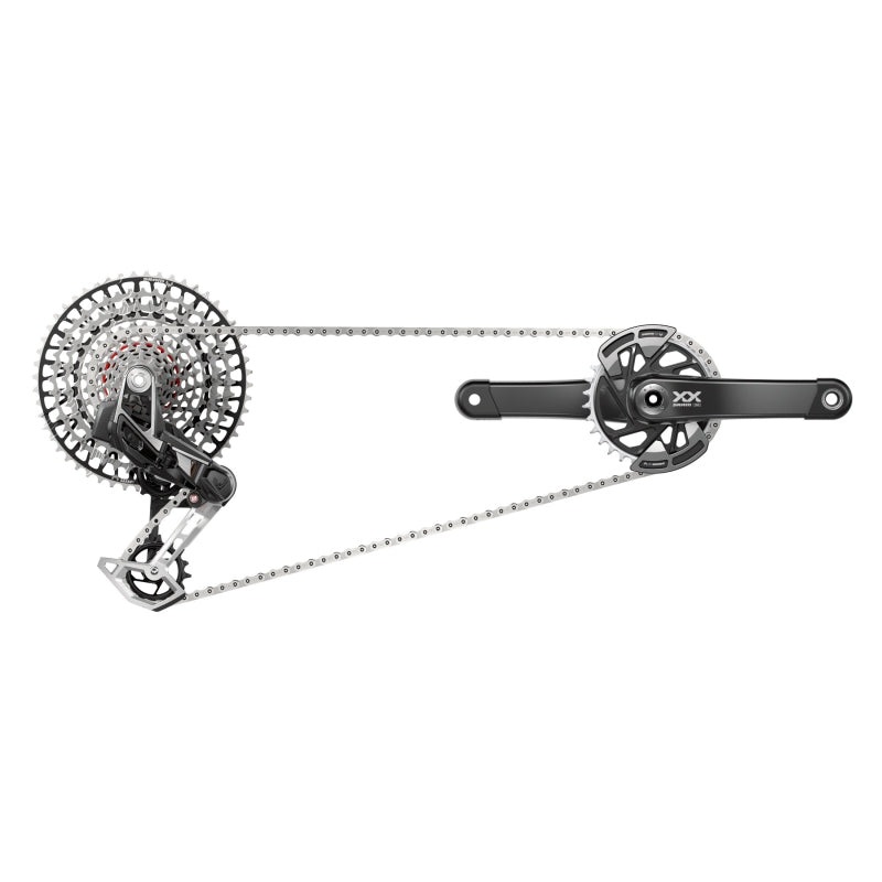 SRAM XX T-Type Eagle Transmission Groupset – 175mm Crank 32t Chainring AXS POD Controller 10-52t Cassette Rear Derailleur Chain