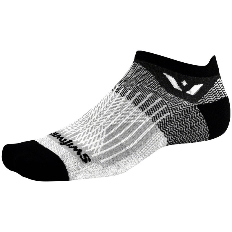 Swiftwick Aspire No Show Socks – Black Pewter Medium