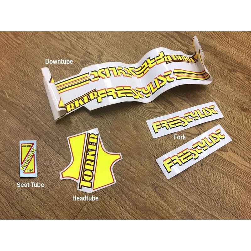Torker Freestylist 1984 NOS Frame and Fork Sticker Single