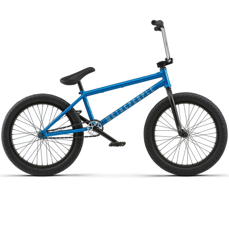We The People Justice 20″ BMX Bike 20.75″ TT – Matte Metallic Blue