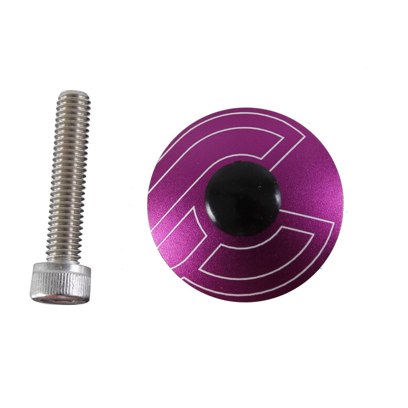 Cinelli Top Cap Kit Cinelli 1-1/8″ Alloy Steerers Purple