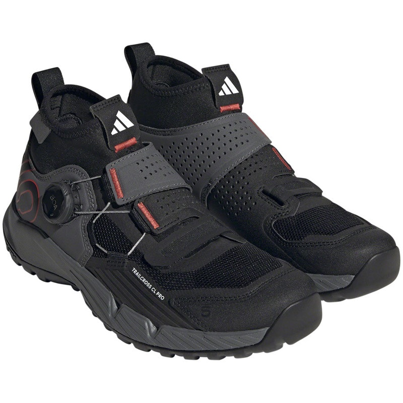 Five Ten Trailcross Pro Mountain Clipless Shoes – Womens Gray Five/Core BLK/Red 10.5