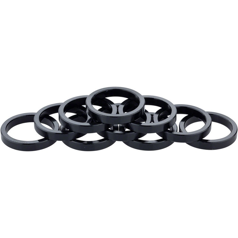 Headset Stack Spacer – 25.4 5mm Aluminum Black Bag of 10