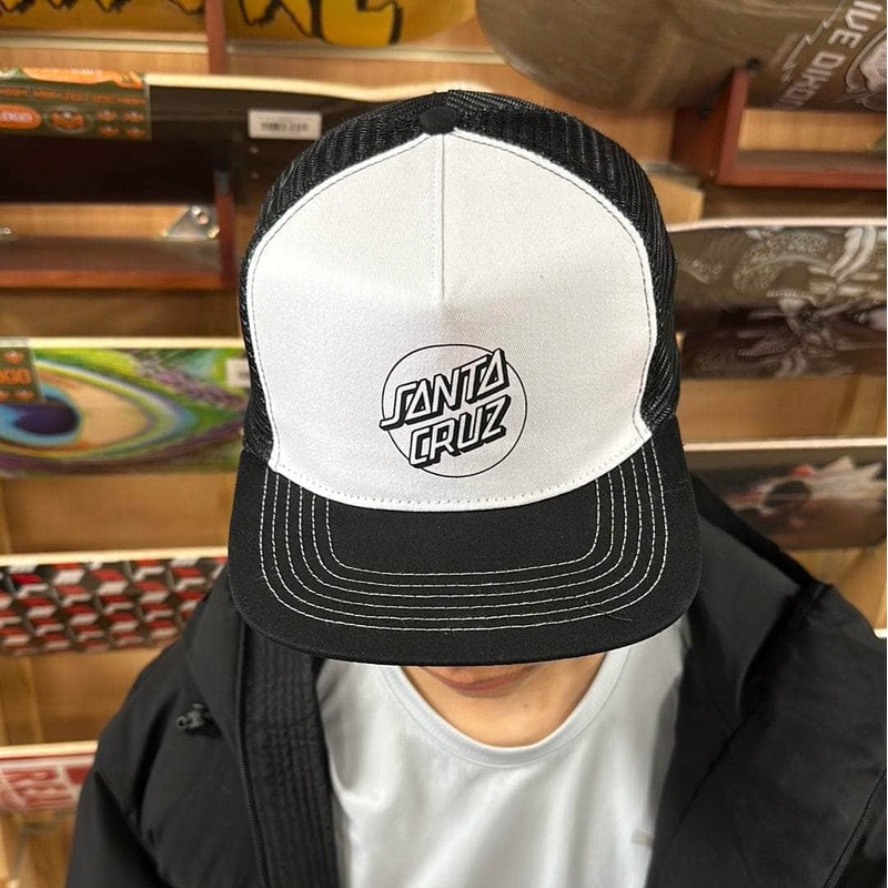 Santa Cruz Opus Dot Meshback Cap White / Black