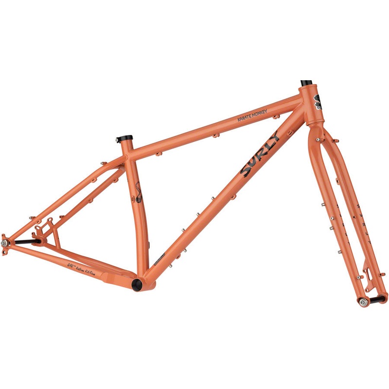 Surly Karate Monkey Frameset – 27.5″ Steel Peach Salmon Sundae X-Small