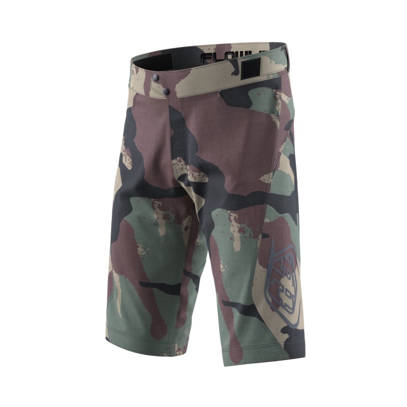 Troy Lee Designs Flowline MTB Short – Shell – Camo – Youth – Woodland – 2023