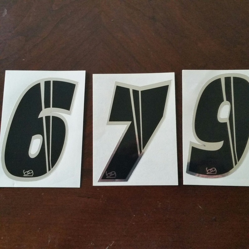 Blue Groove BMX Numberplate Number – 5″ # – Foil