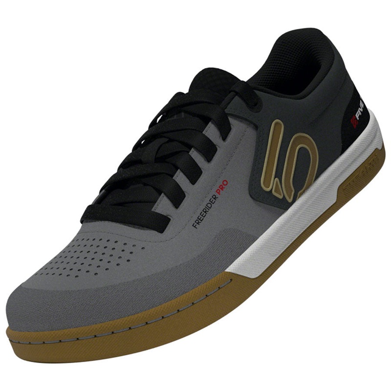 Five Ten Freerider Pro Flat Shoes – Mens Gray Three/Bronze Strata/Core BLK 13