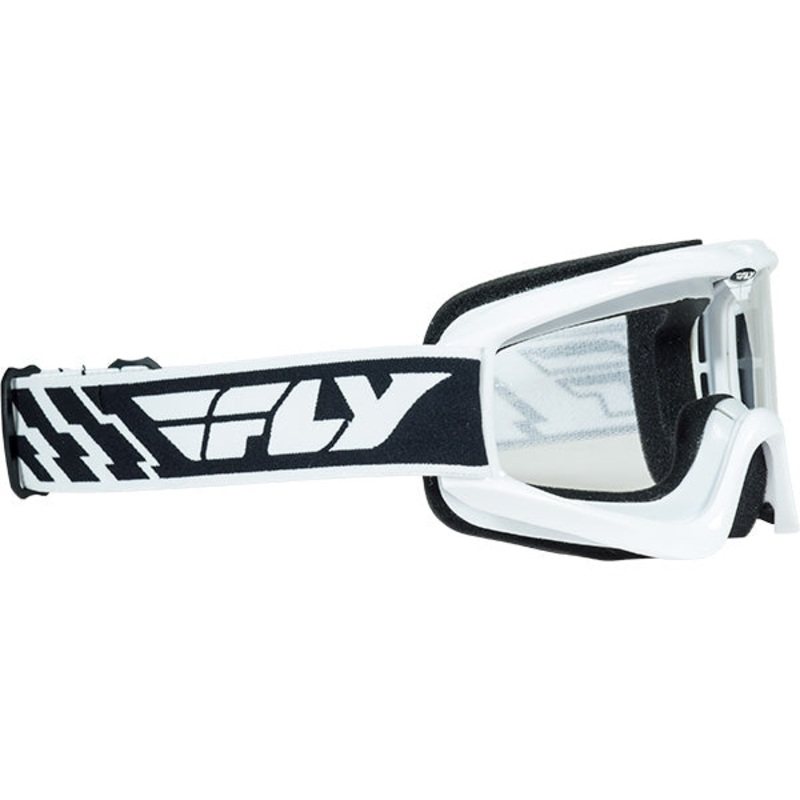 Fly Racing Focus Goggle-Adult-White-Clear Lens