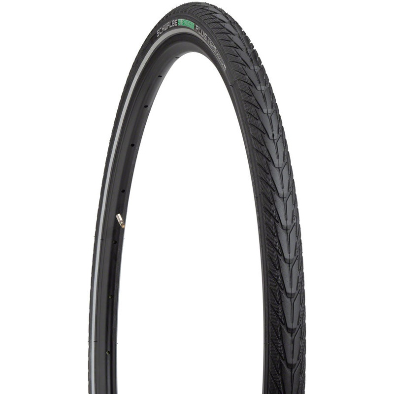 Schwalbe Energizer Plus Tire – 700 x 35, Clincher, Wire, Black/Reflective, Performance, GreenGuard, Addix E50
