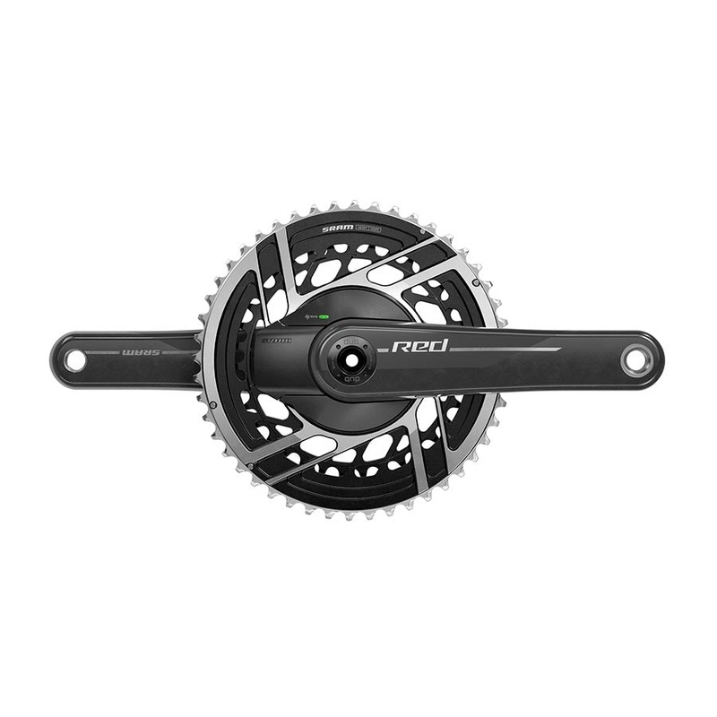 SRAM RED AXS Power Meter Crankset – 172.5mm 2x 12-Speed 46/33t 8-Bolt Direct Mount DUB Spindle Interface Natural Carbon E1