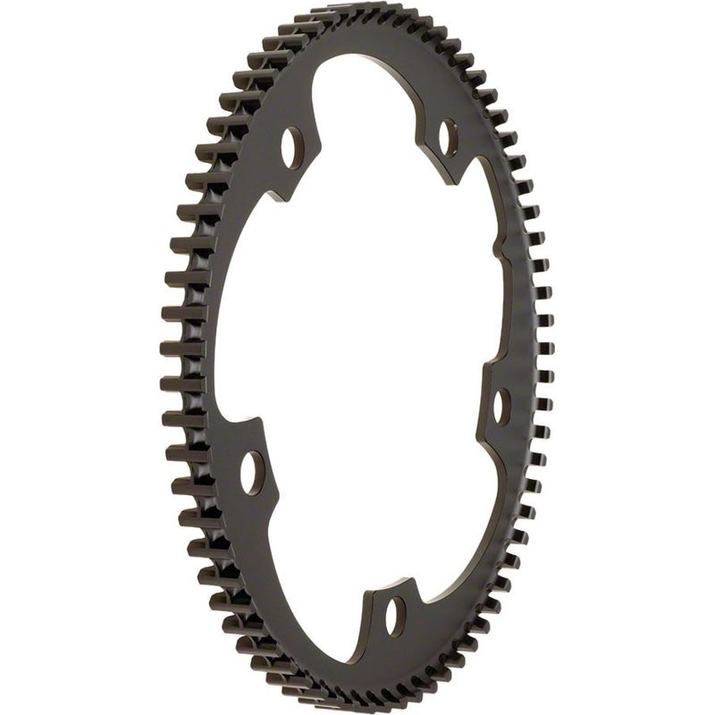 Gates Carbon Drive CDX CenterTrack Front Belt Drive Ring – 46t 5-Bolt 130mm BCD Black