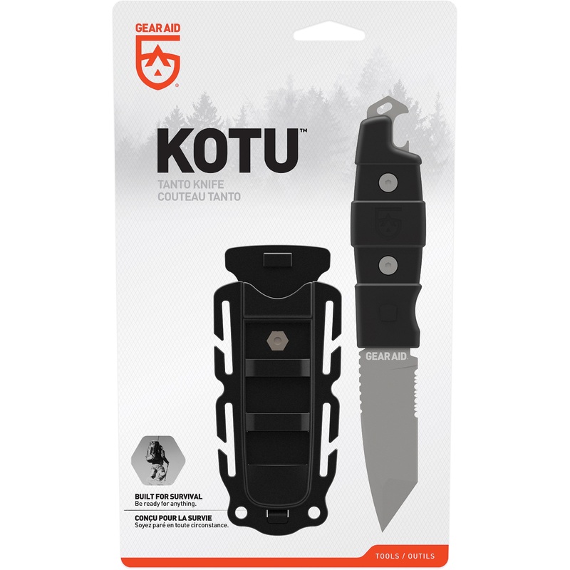 Gear Aid Kotu Tanto Survival Knives  Fixed Blade Tactical Gear for Hunting, Fishing, & Outdoor Adventures with Full Tang Construction